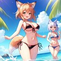 真夏のみずぎつね 2枚目