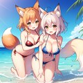 真夏のみずぎつね 3枚目