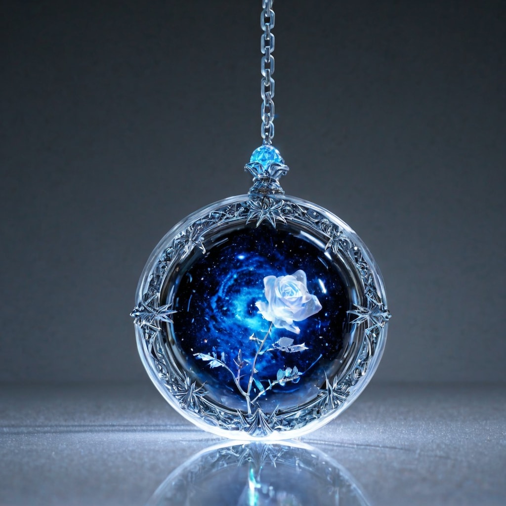 薔薇のペンダント