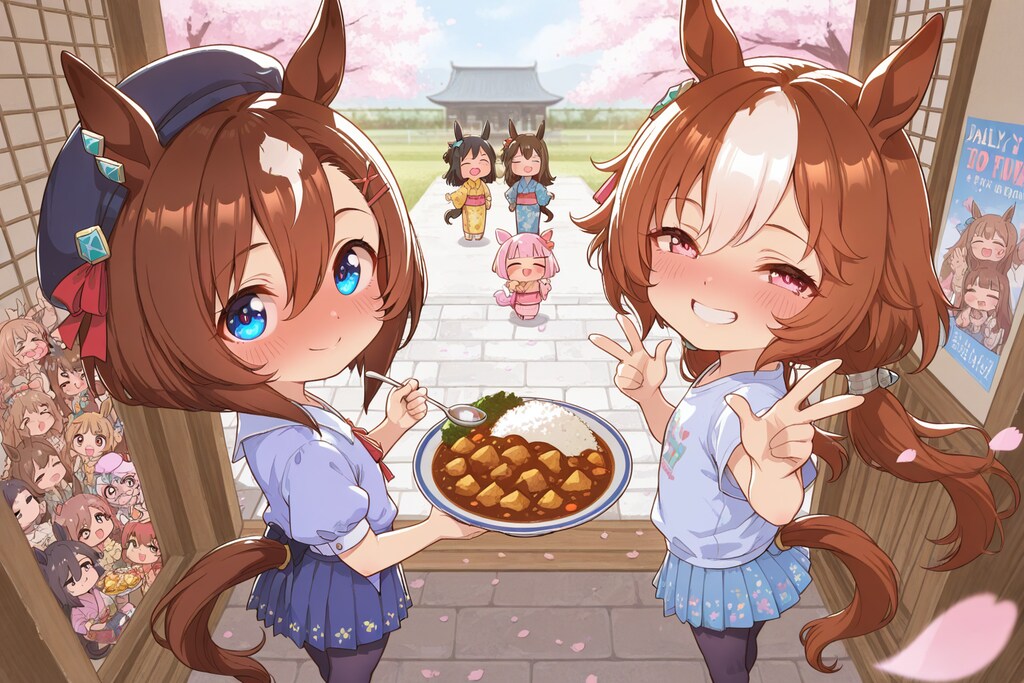 スプーンを使ってカレーライスを食べる_2。