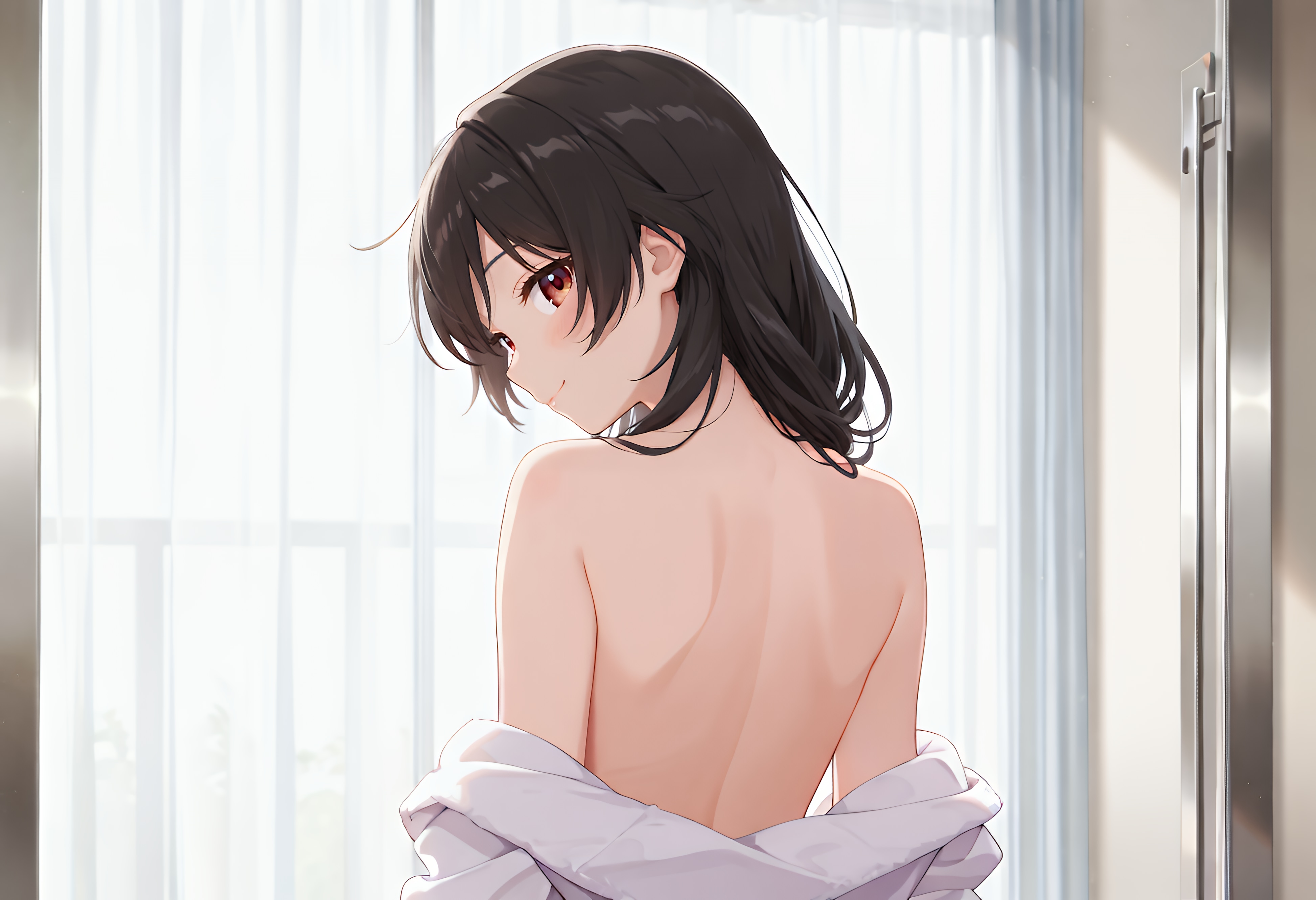 見せる背中