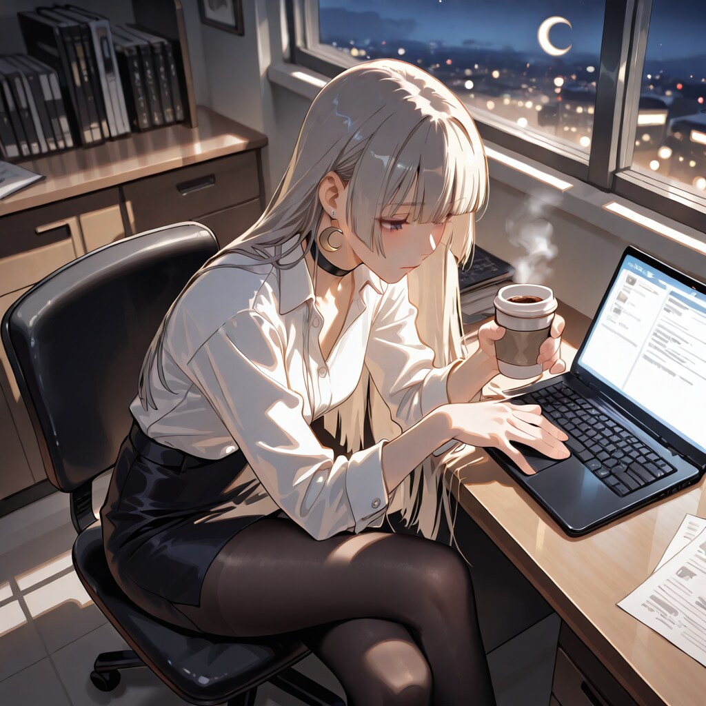 残業中… | の人気AIイラスト・グラビア