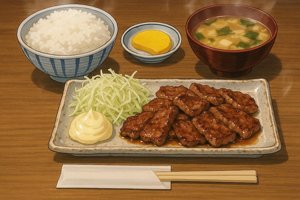 熊本で食べた焼肉定食