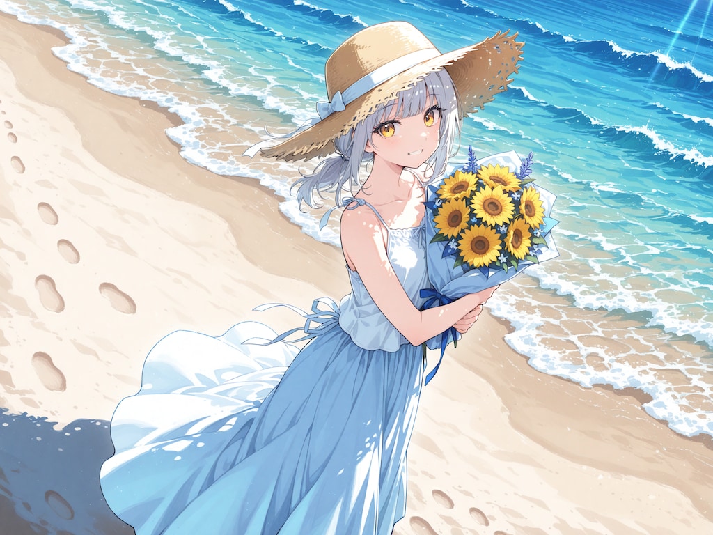 看板娘　flowers