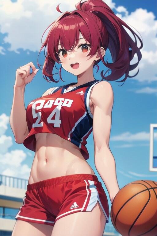 筋肉バスケ少女