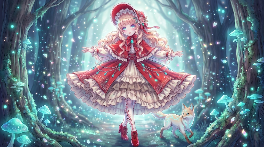 蒼燐森の紅帽舞