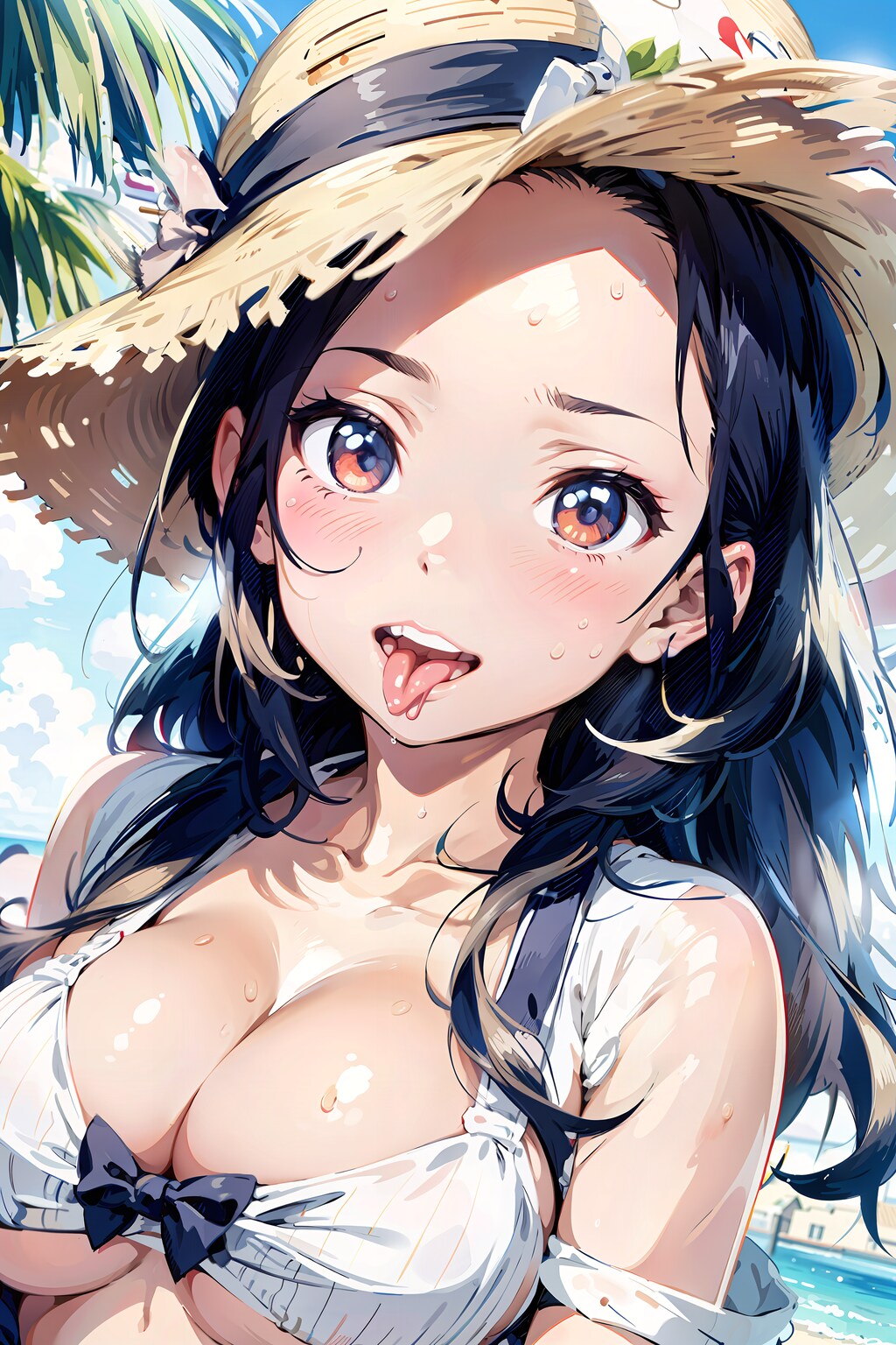 てへ