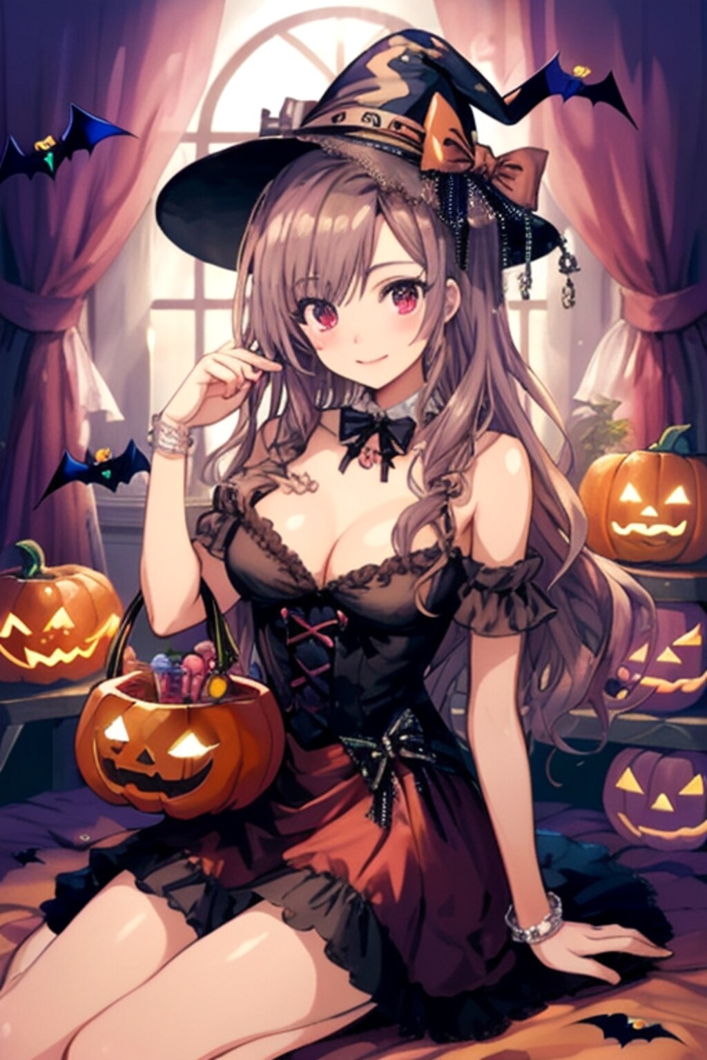 ハロウィンAIイラストのタグが目に入った物で。