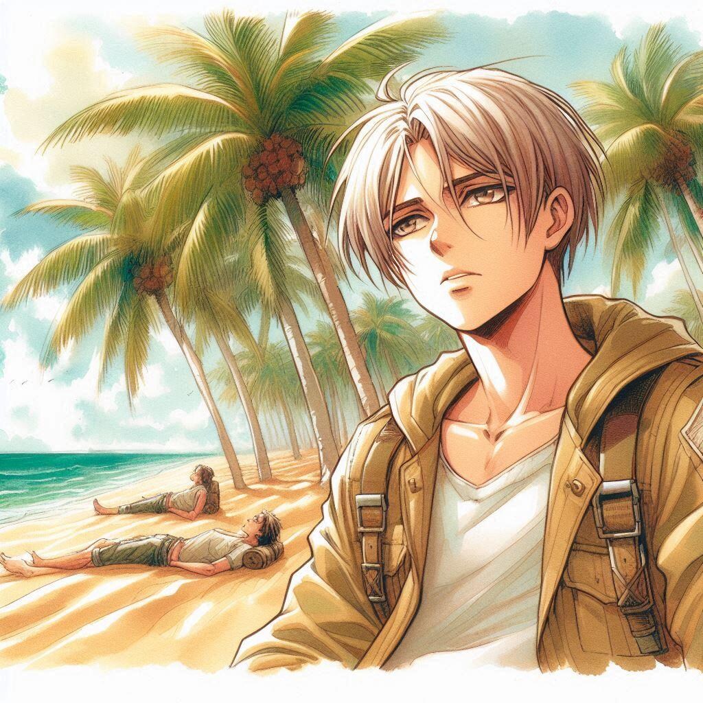 過去世界を旅する青年