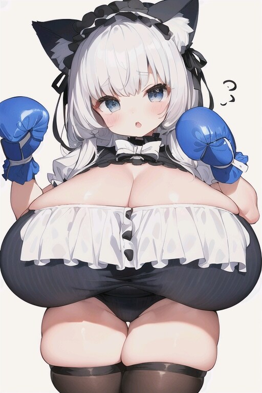 ロリ超乳猫耳ボクサーちゃん