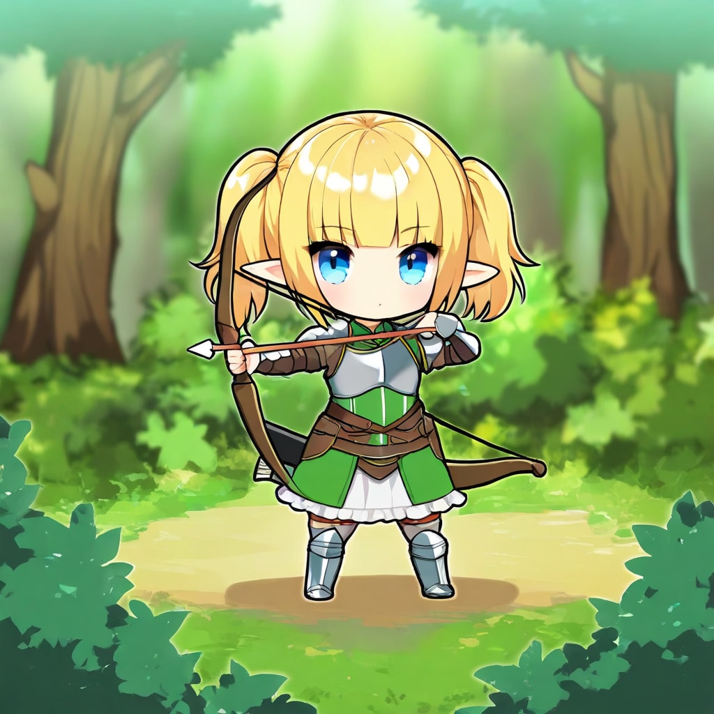 エルフの森を守る弓使いのみんと