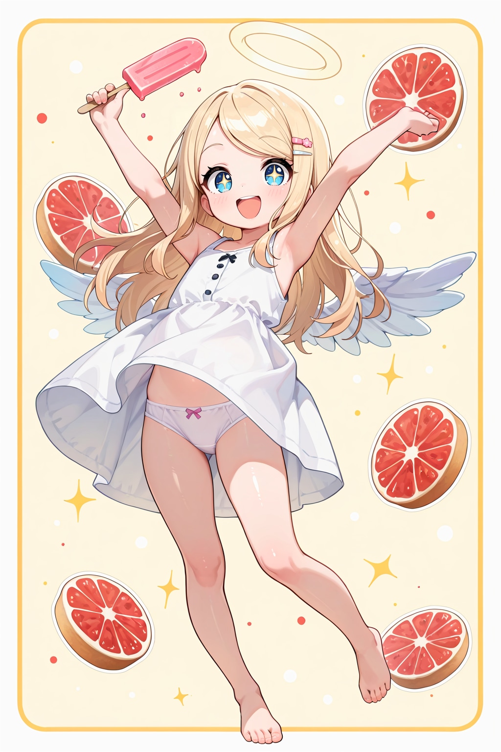 我関せずアイスではしゃぐ駄天使