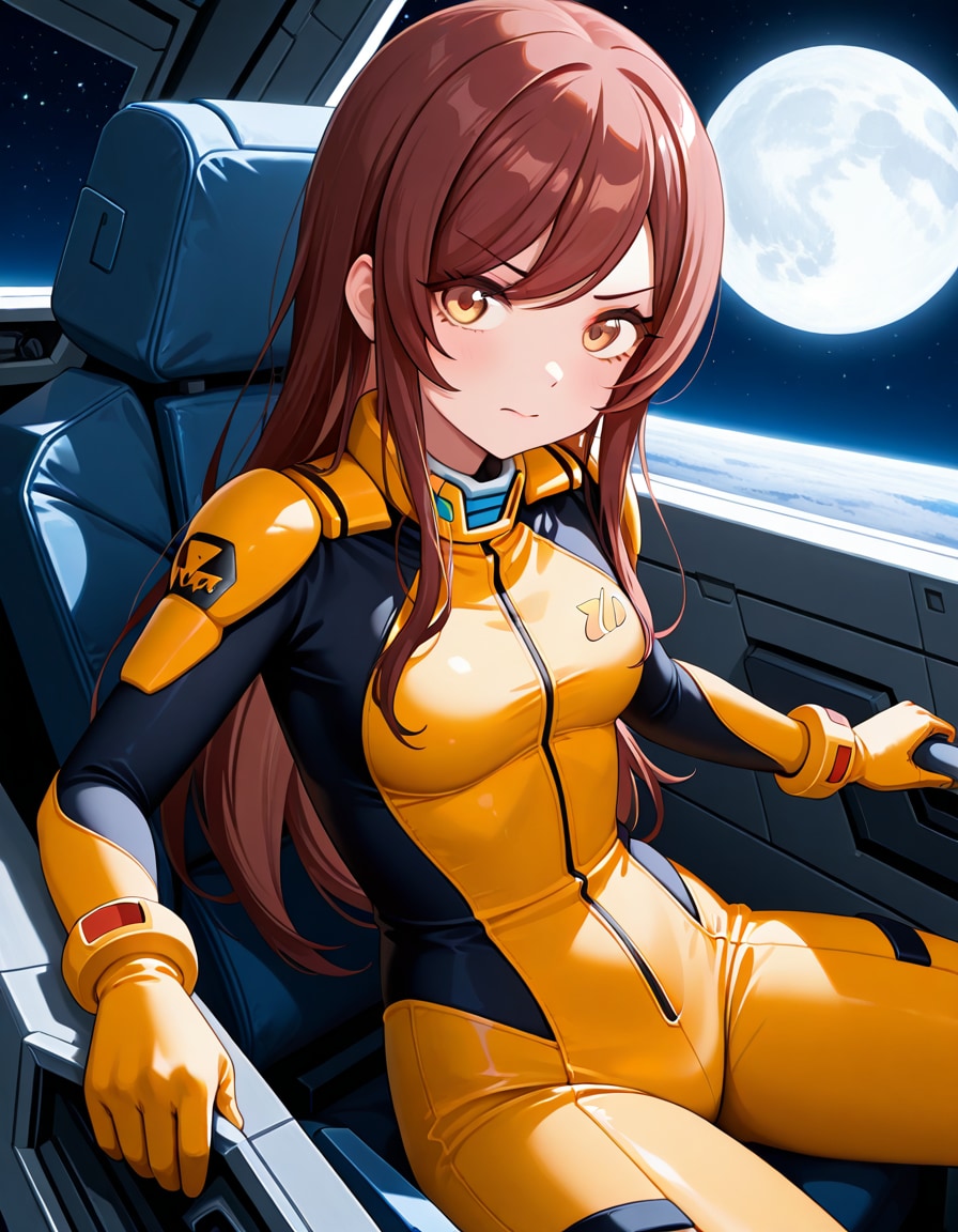 コックピットの大崎妹