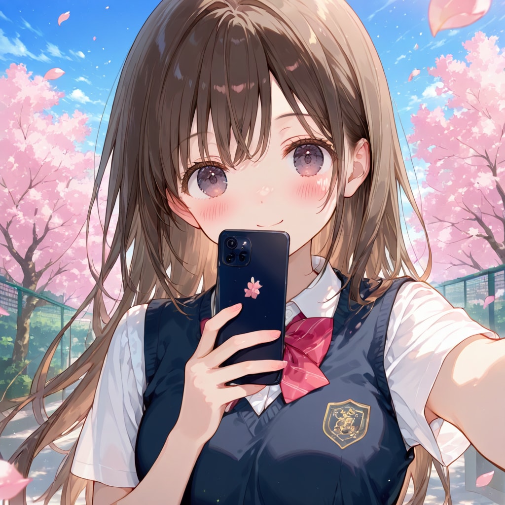 卒業自撮り | の人気AIイラスト・グラビア