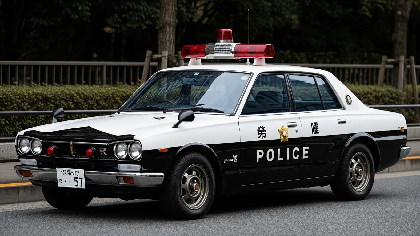 スカイラインセダンパトロールカー | の人気AIイラスト・グラビア