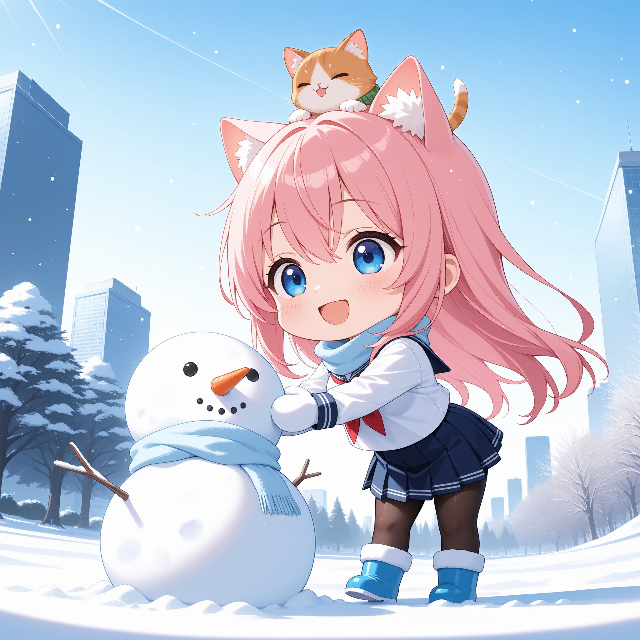 雪だるま | の人気AIイラスト・グラビア