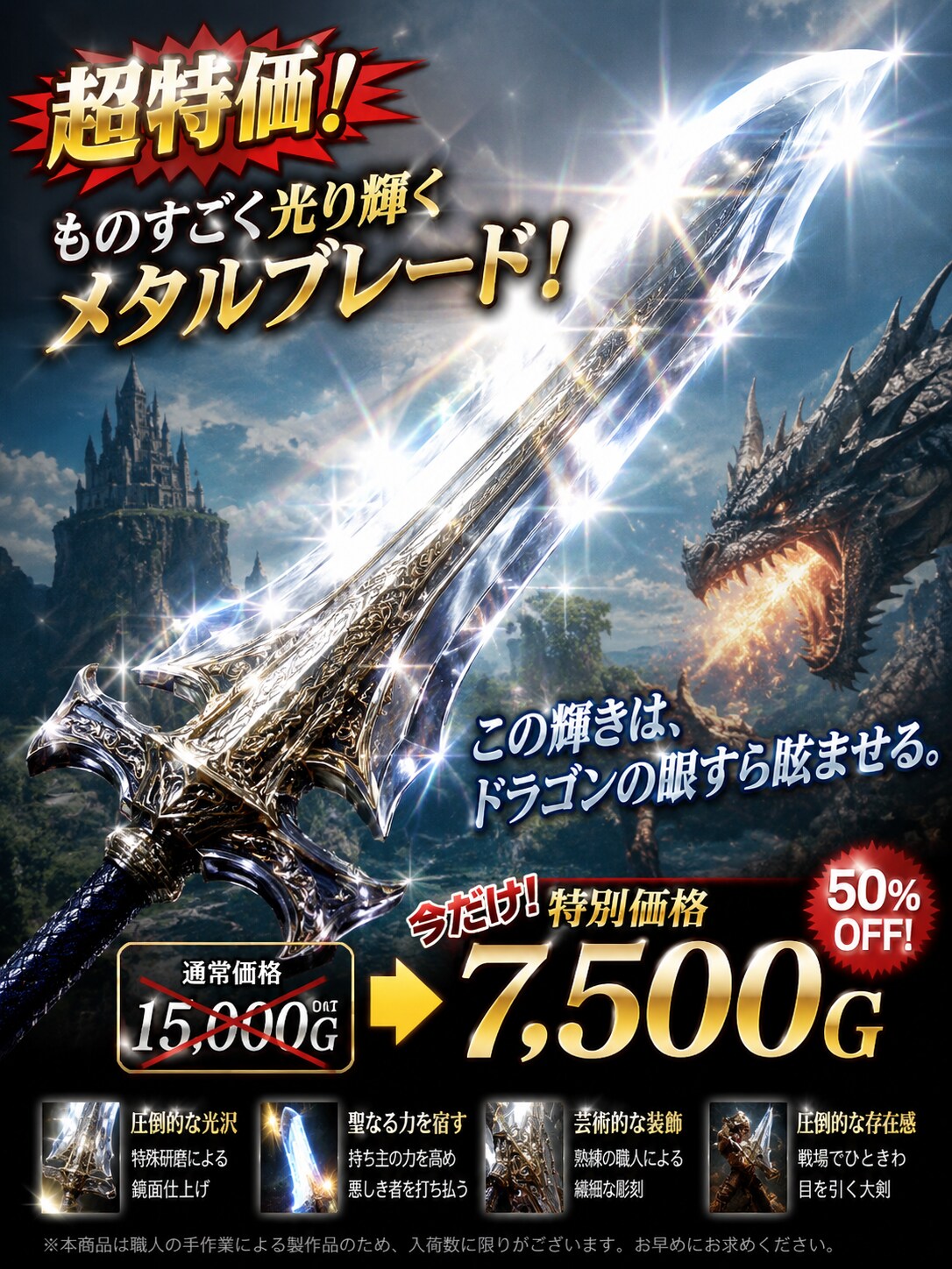 めっちゃ輝くメタルブレード