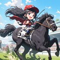 ゴール前大接戦！ちびキャラ少女と黒馬が見事G1制覇！ 6枚目