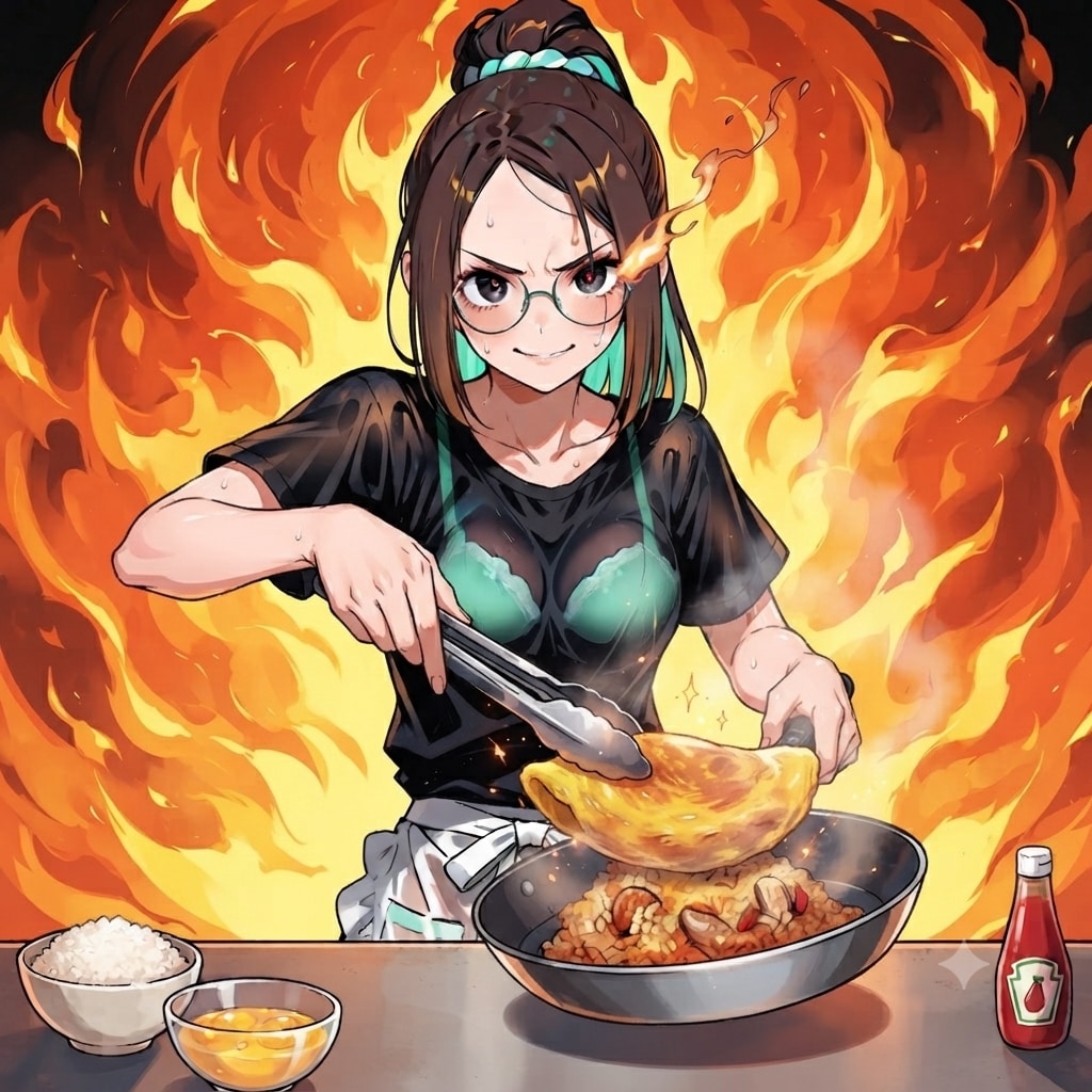 <軍服ちゃん>おむらいす🍽️