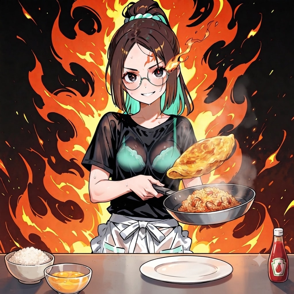 <軍服ちゃん>おむらいす🍽️