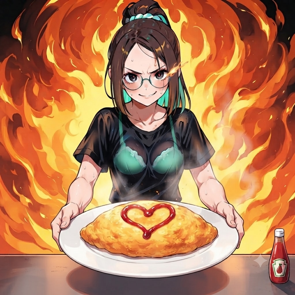<軍服ちゃん>おむらいす🍽️