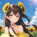 ひまわり畑でデビュー記念日の撮影🌻*.ﾟ💛 4枚目
