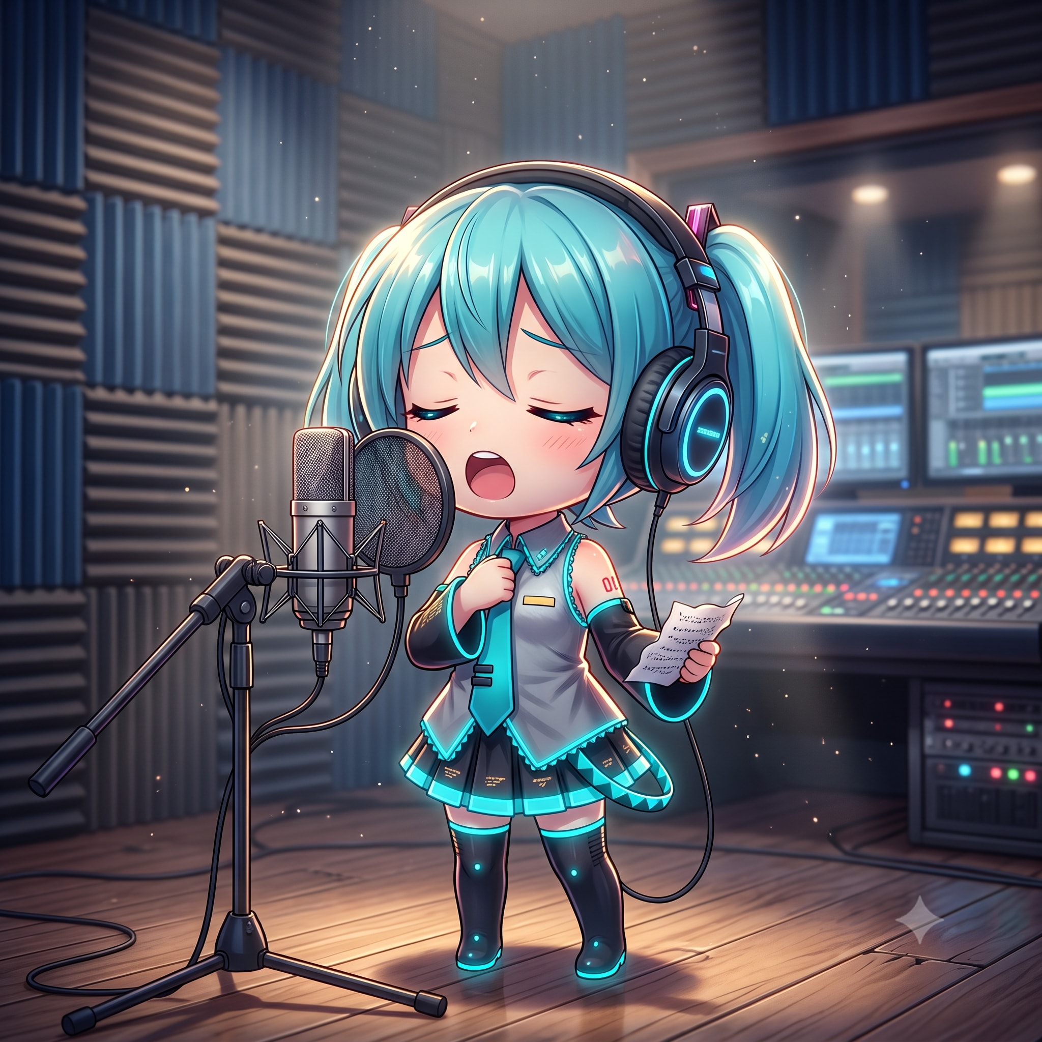 ミクちゃん レコーディング🎶