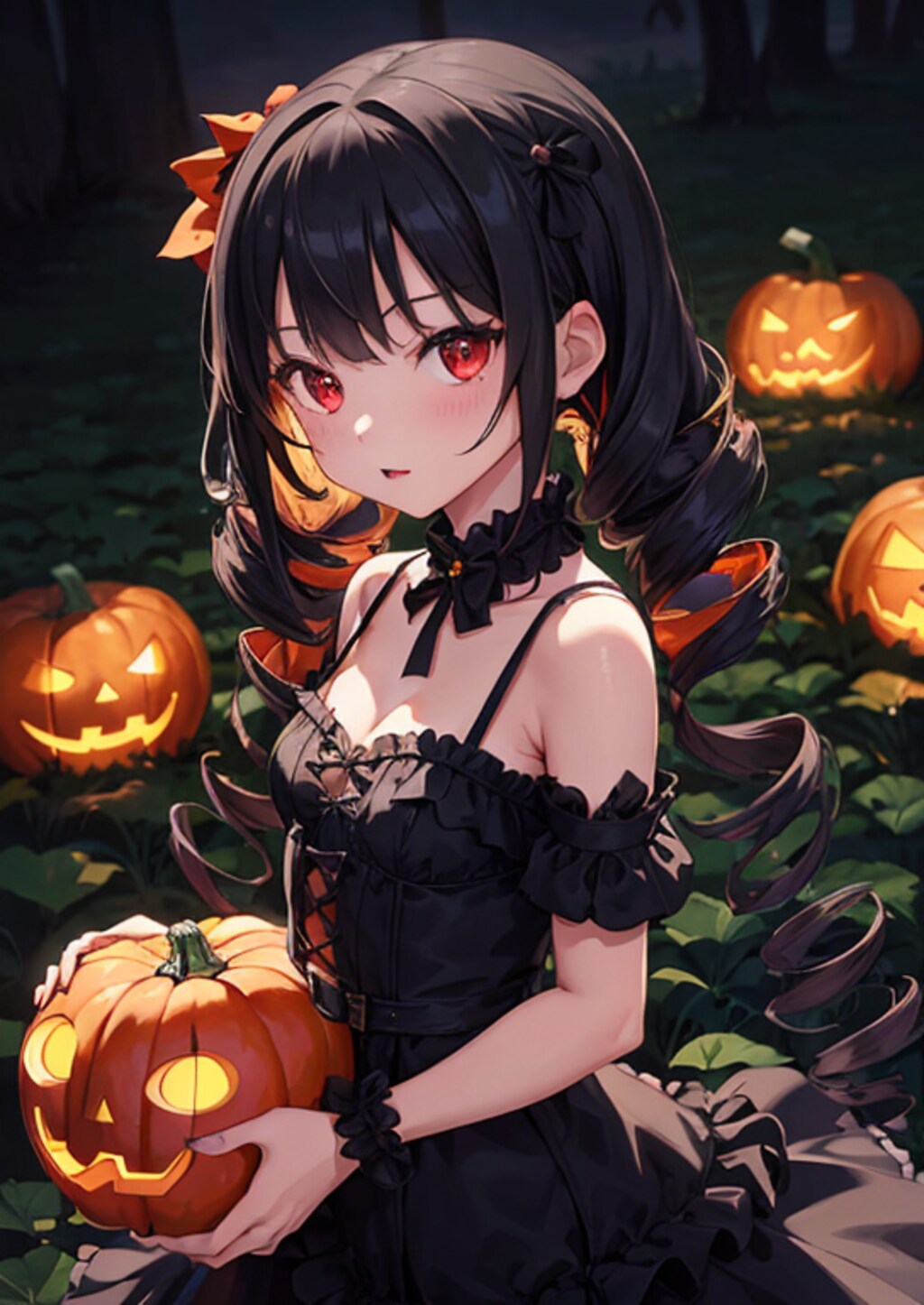 ハロウィンのために収穫です