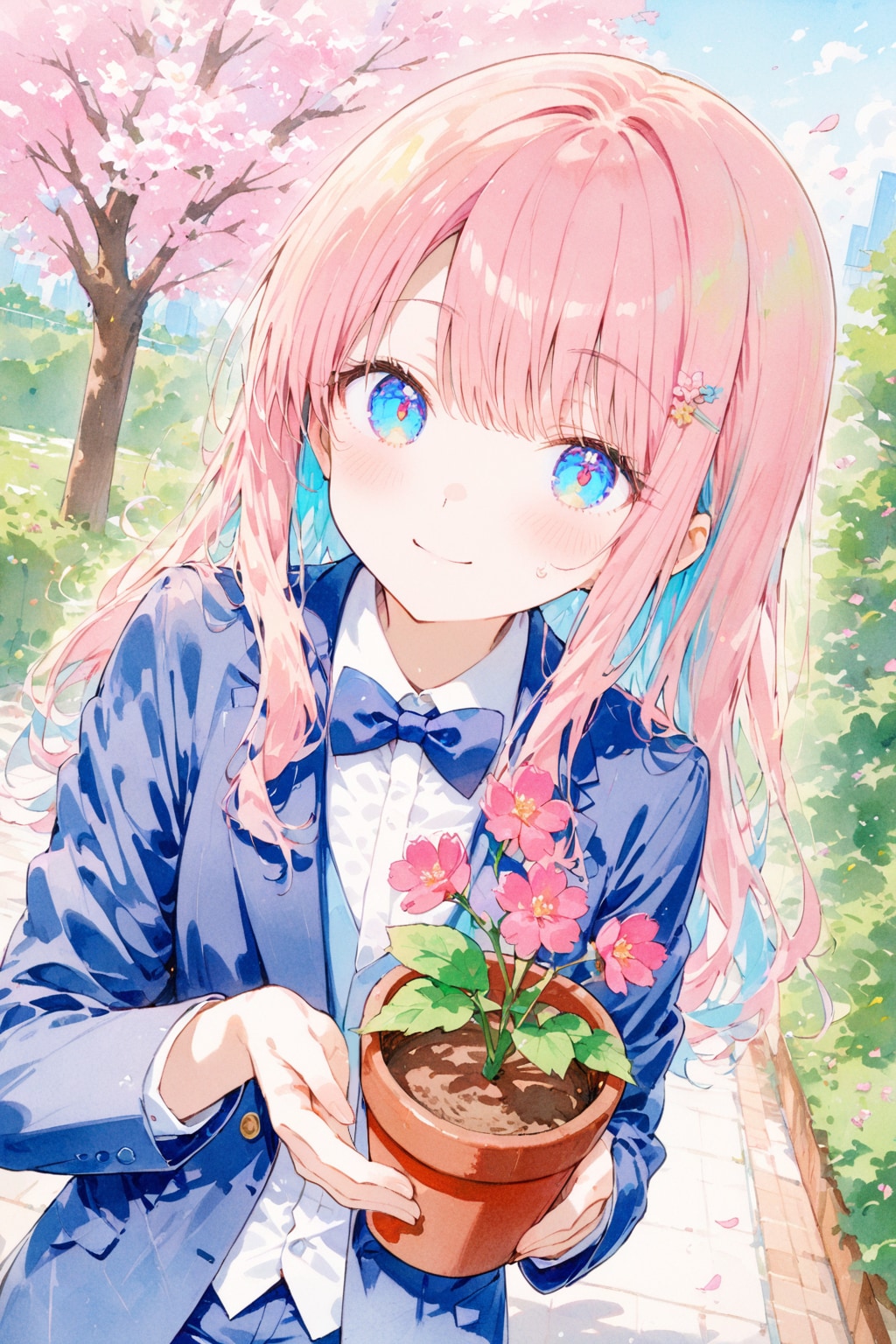 桜の木を育成中です