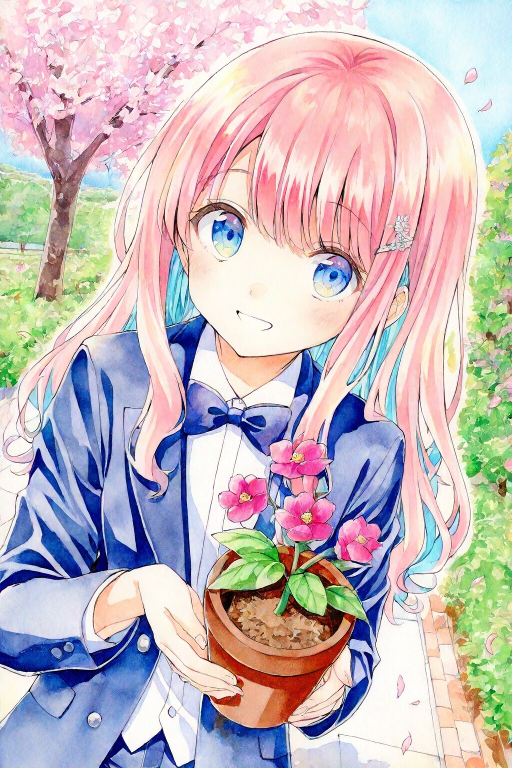 桜の木を育成中です