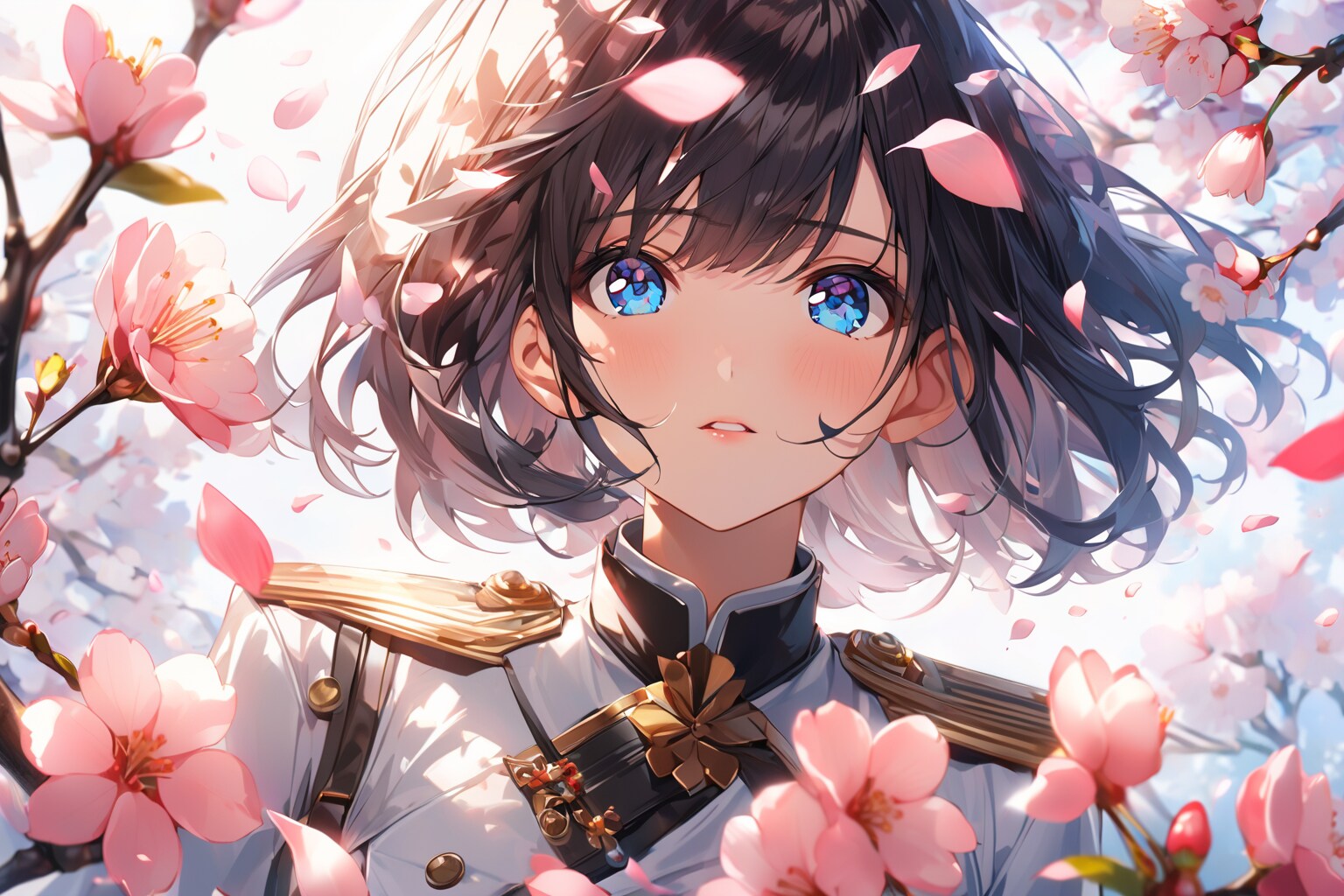 桜舞い散る