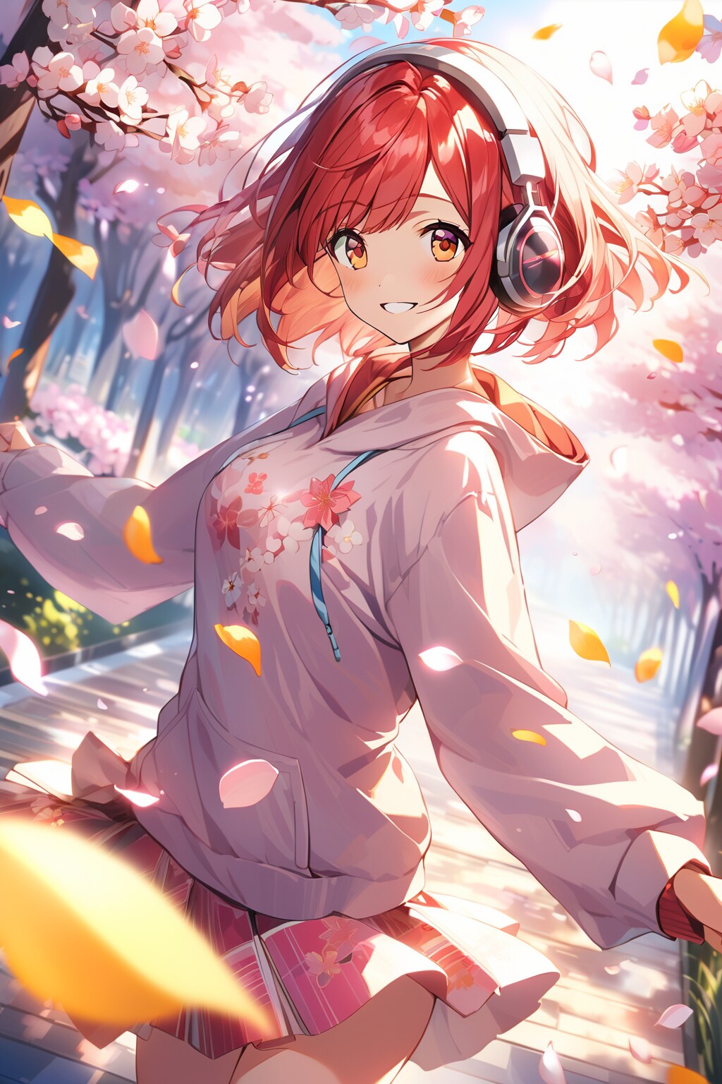 桜舞い散る