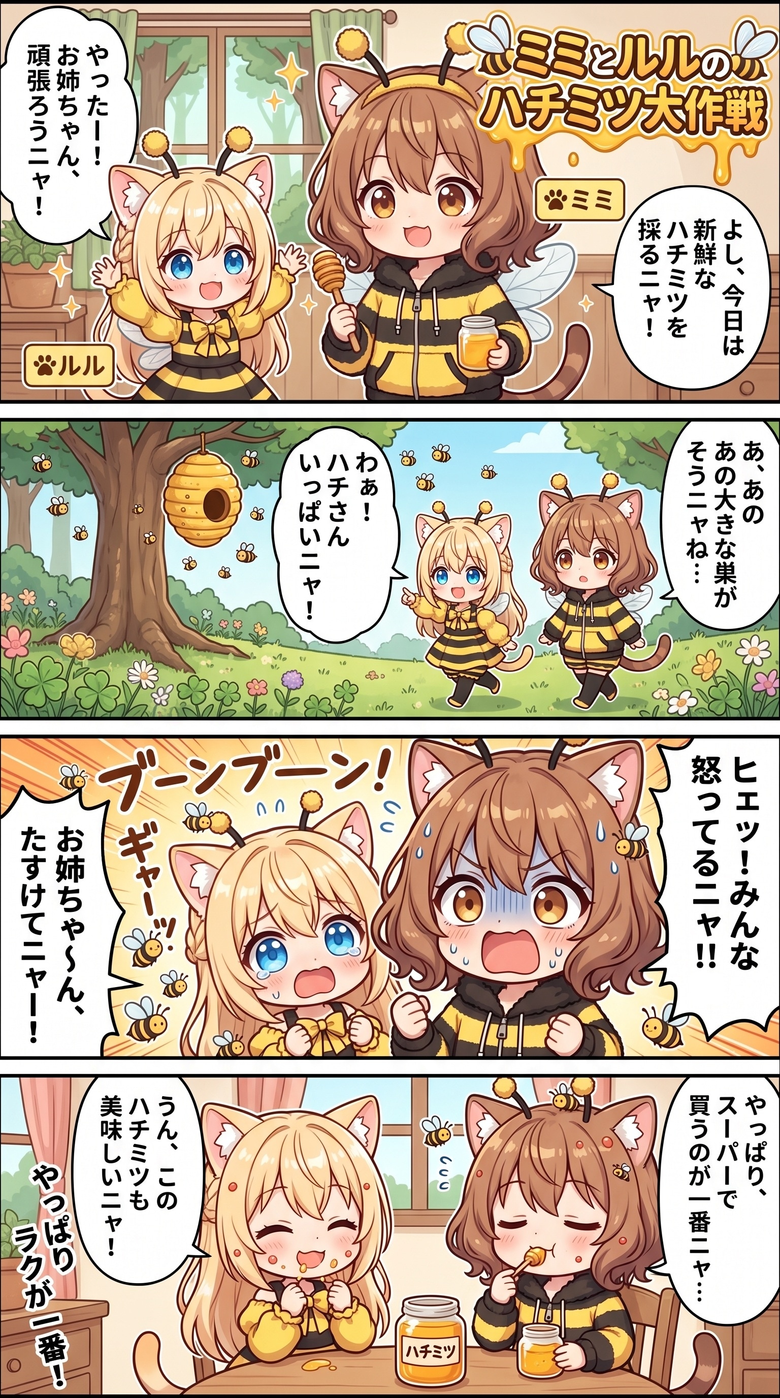 ハチミツ大作戦🐝