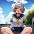 屋上放尿JK 7枚目