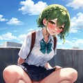 屋上放尿JK 3枚目