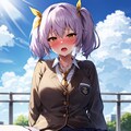 屋上放尿JK 11枚目