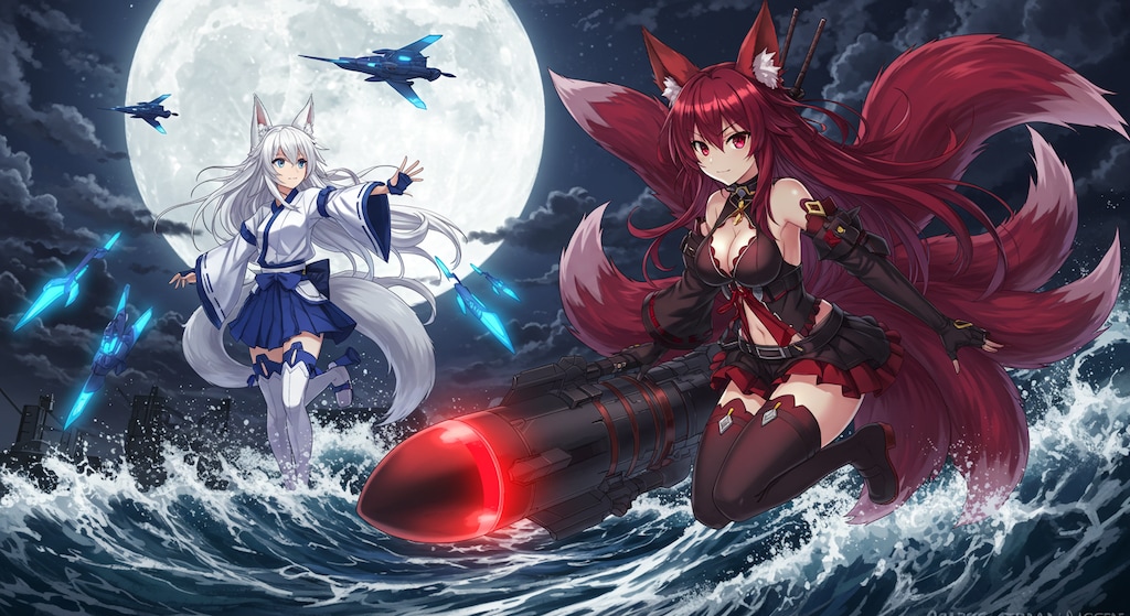 アズールレーンキャラ　戦闘中