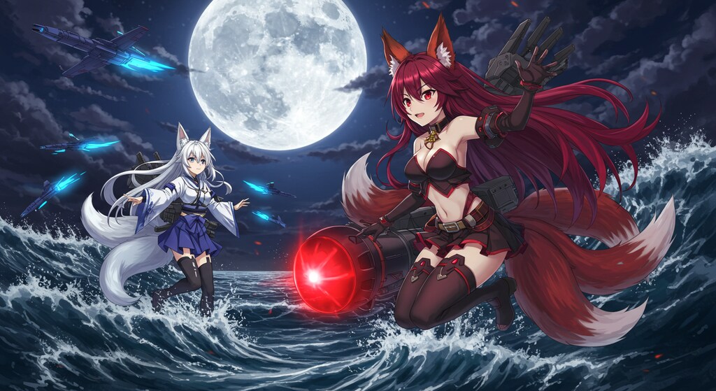 アズールレーンキャラ　戦闘中