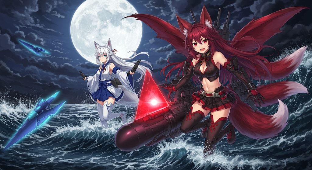 アズールレーンキャラ　戦闘中