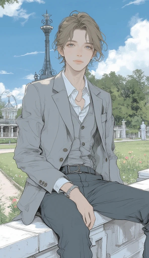 アニメ風美男子が旅する「芸術の都ウィーン」フォトギャラリー | の人気AIイラスト・グラビア