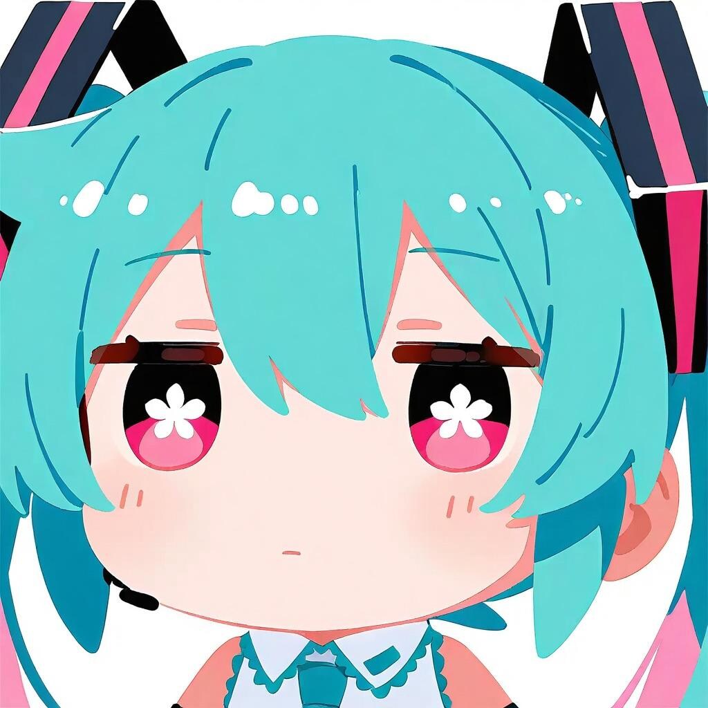 目が桜のちびミクさん