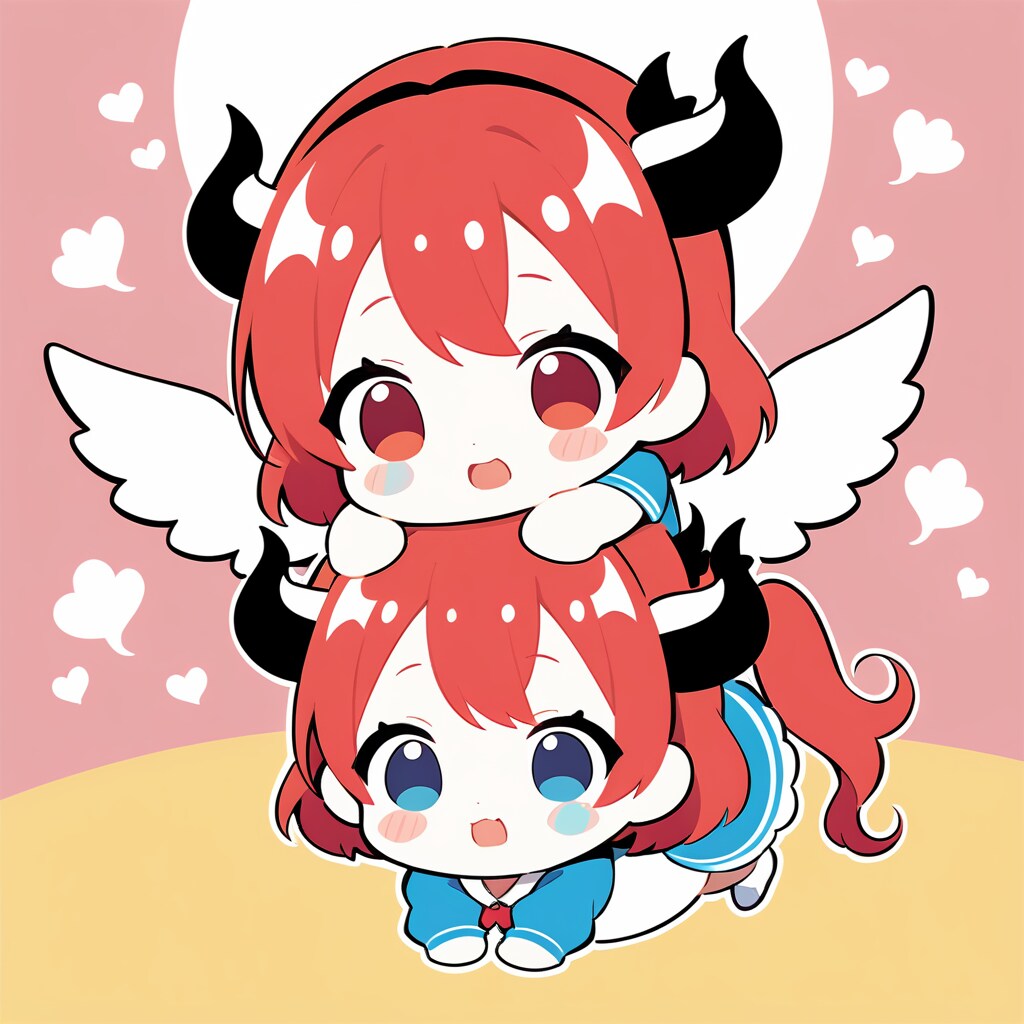 マウントをとるチビ堕天使