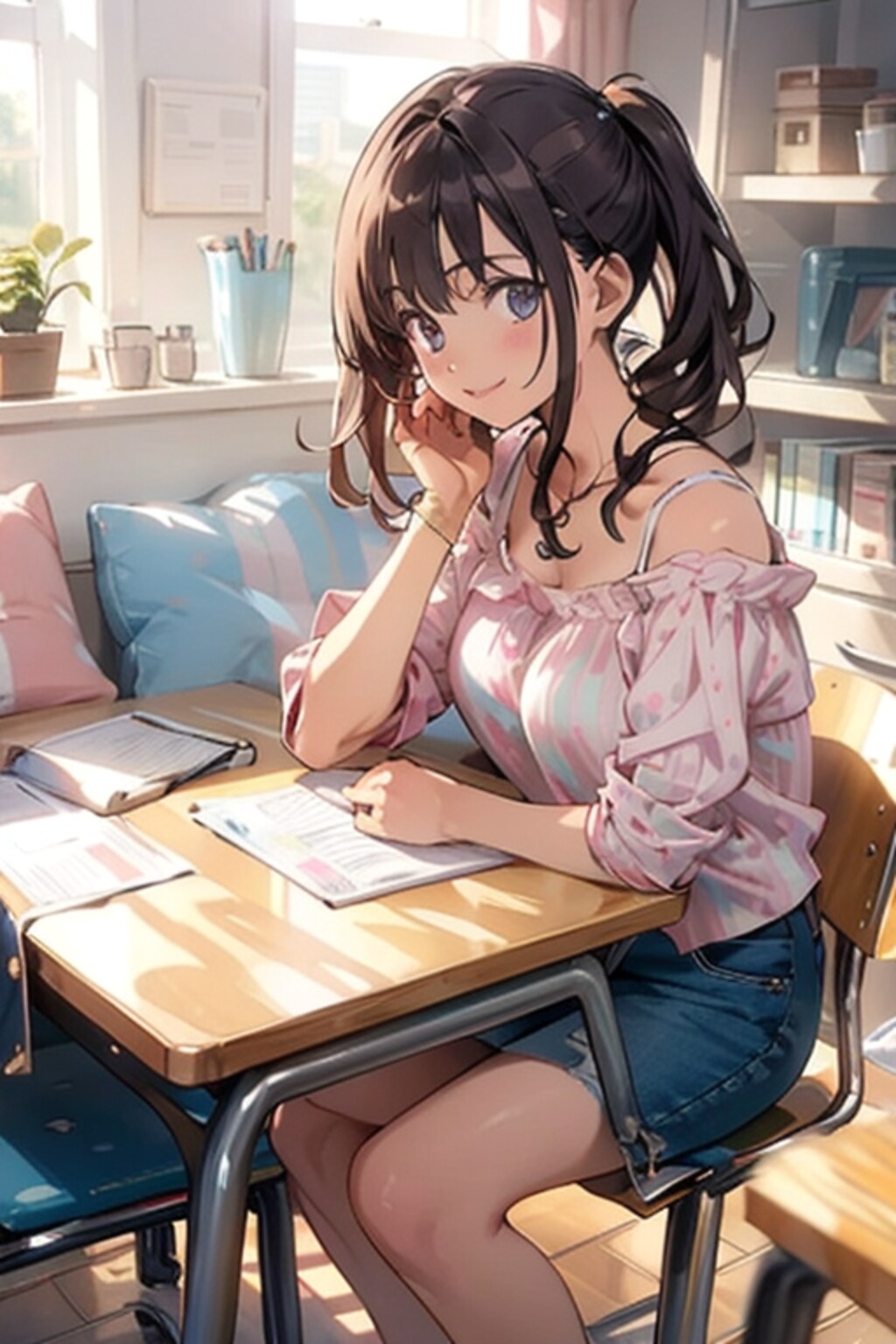 作者近影(魔法人)＋設定画