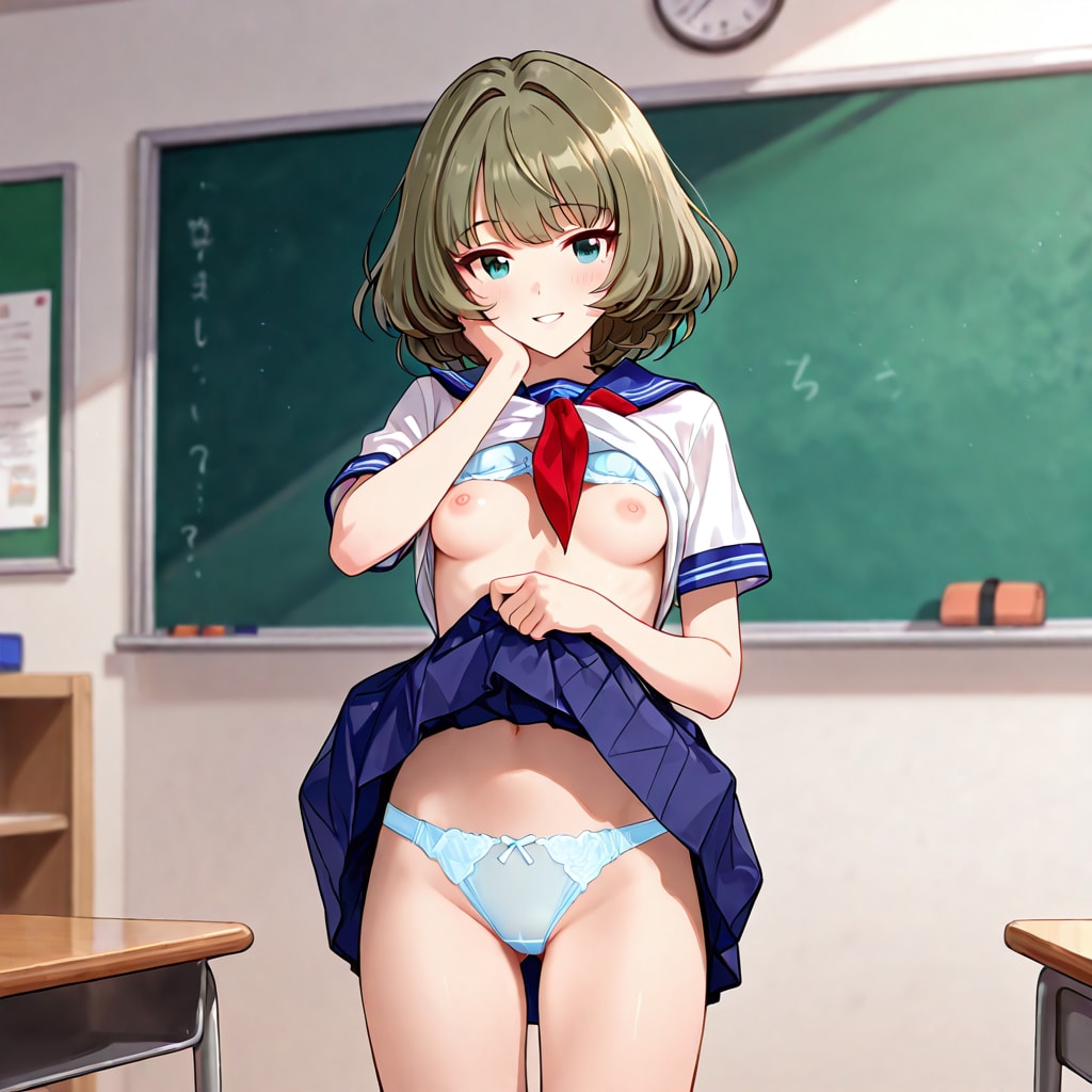 高垣楓の制服たくし上げ