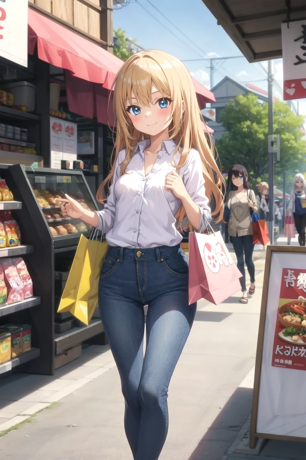 ショッピング中の愛梨紗ちゃん | の人気AIイラスト・グラビア