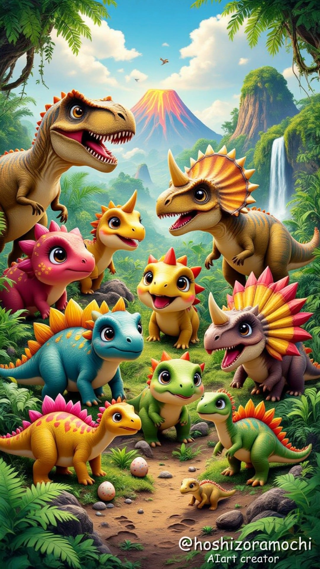 太古の森の小さな巨獣パレード🦕 | の人気AIイラスト・グラビア