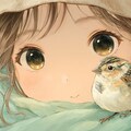 女の子と小鳥 2枚目