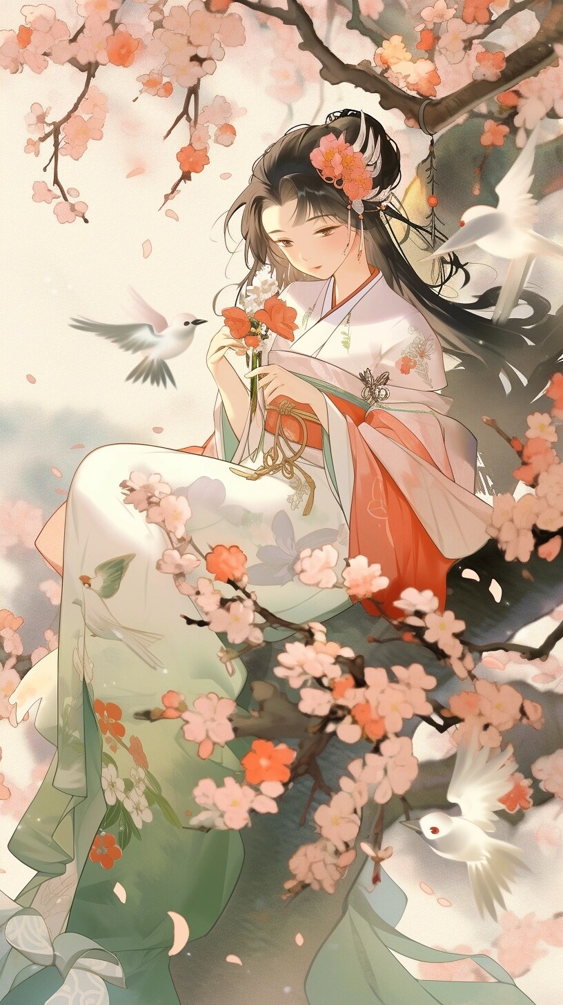 鳥の歌声で目覚めた朝。 Awoken by the Birds' Melody.