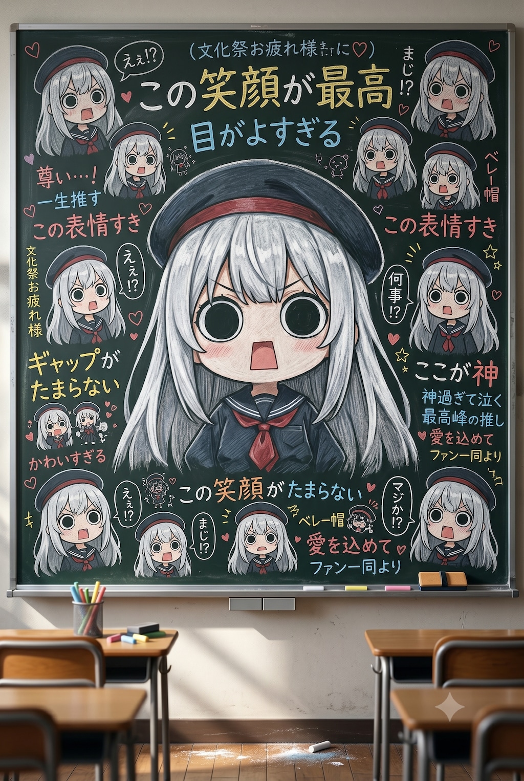 黒板えらいこっちゃ嬢