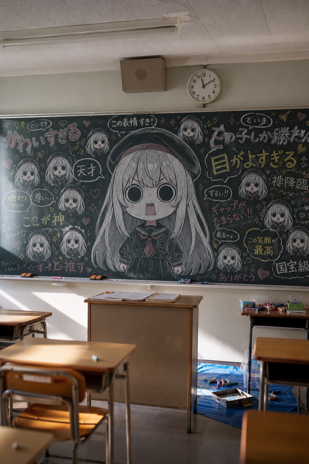 黒板えらいこっちゃ嬢